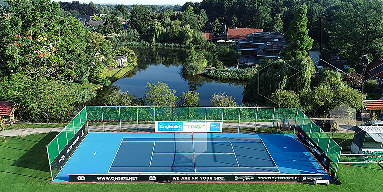 New tennis court for hotel guests of the Klosterpforte