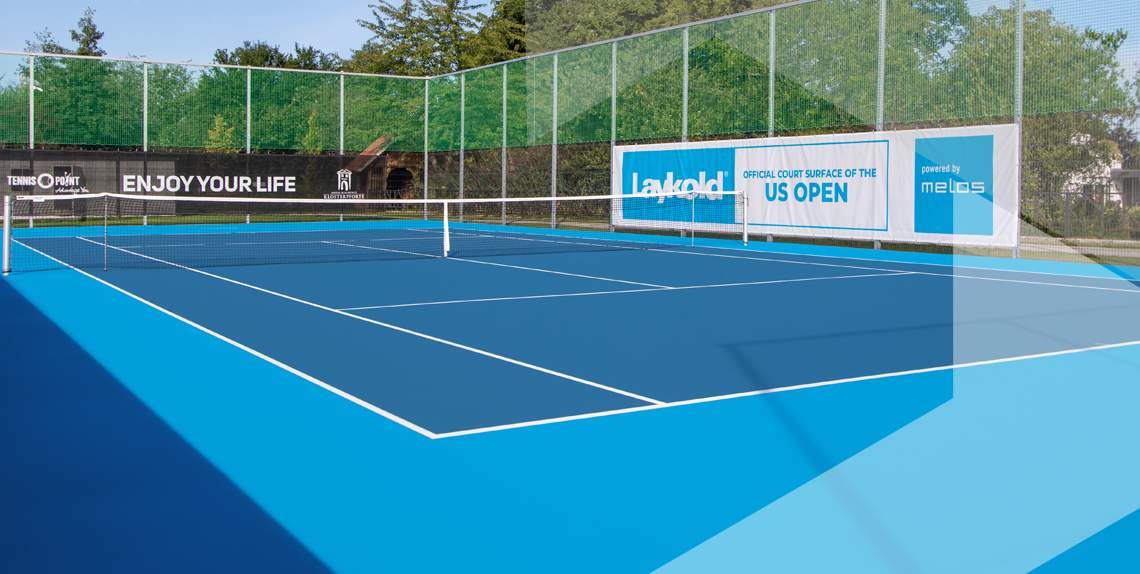 Laykold® courts made with recycled balls