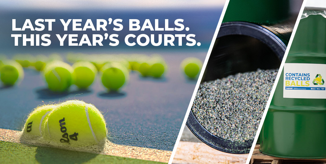 Save the tennis balls - Laykold® shows how it's done
